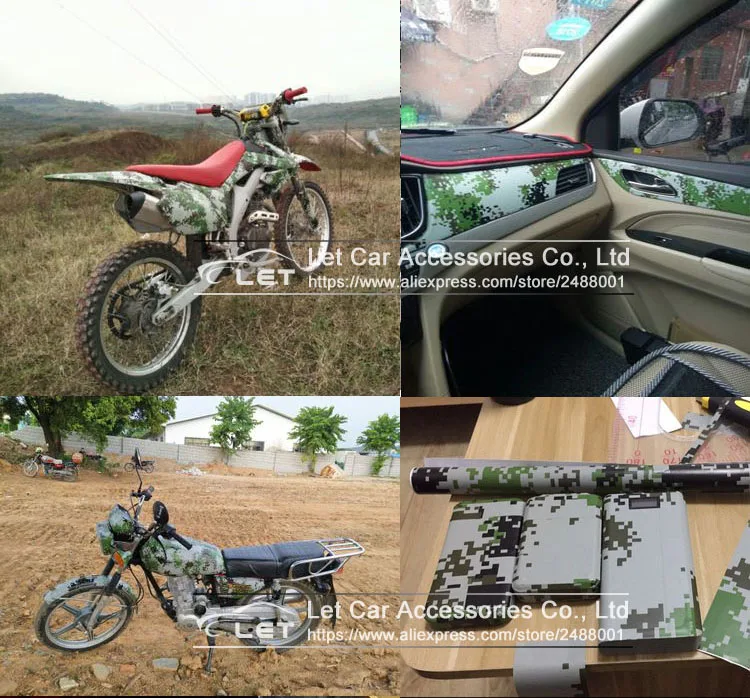 Автомобильный Стайлинг цифровой зеленый камуфляж виниловая пленка