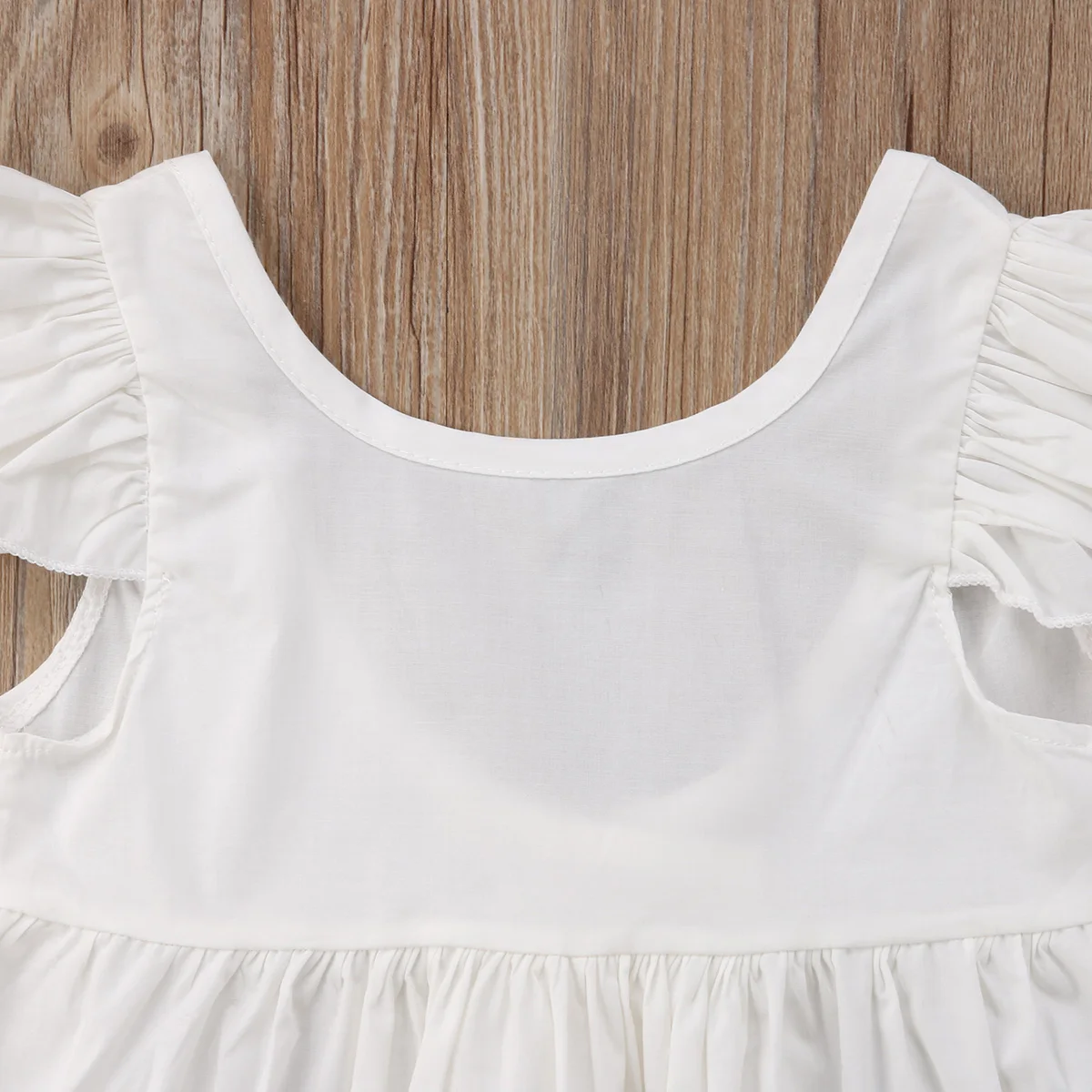 Cute Newborn Kids Baby Girls Ruffles Backless Dress Tops T-shirt Sundress Summer Clothes | Детская одежда и обувь