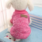 Классическая зимняя теплая одежда для собак куртка для питомца щенка пальто для кошки Модный мягкий свитер Одежда для чихуахуа йоркширского 7 видов цветов XS-2XL