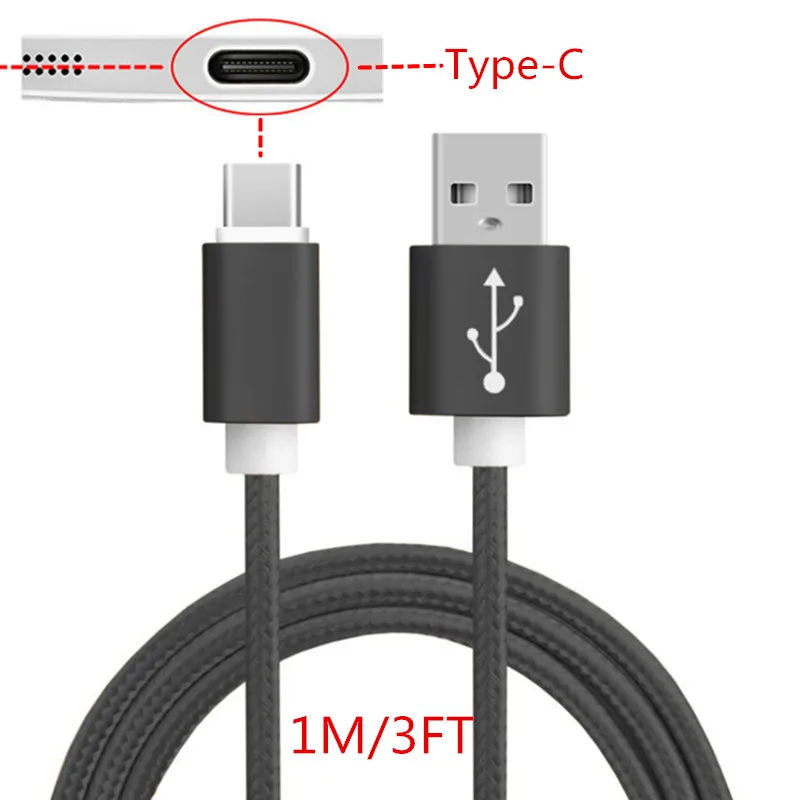 QC 3,0 USB зарядное устройство 18 Вт Быстрая Зарядка адаптер и mi cro usb type C кабель для samsung S10 A50 Xiaomi mi 8 lite 5 красный mi 6 Note 7 телефон - Тип штекера: only 1M Type-C