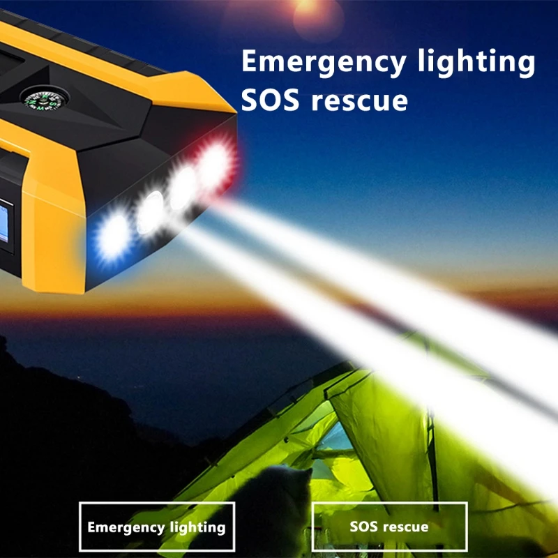 OOTDTY 89800 mAh 4 USB Портативное автомобильное пусковое устройство, КАРБЮРАТОР бустер зарядное устройство аккумулятор банк питания