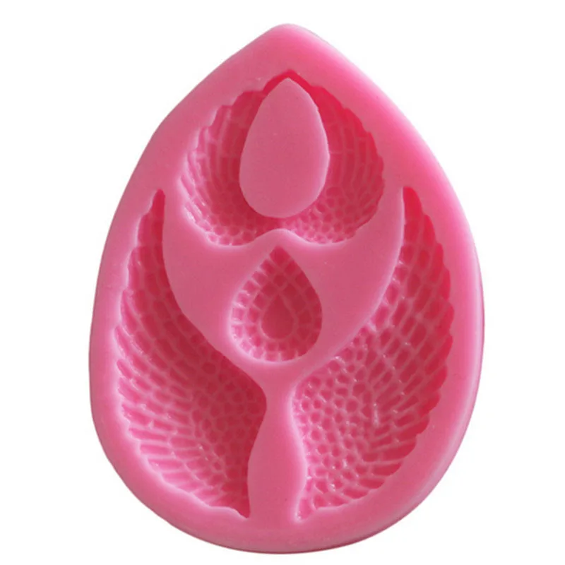 Новые 2017 крылья Силиконовые формы торта помадка плесень Мыло кекс Кухня Интимные