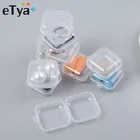 ETya дорожная портативная шкатулка для хранения ювелирных изделий, органайзер для женщин, прозрачная шкатулка для ювелирных изделий, маленькая упаковка, коробка для путешествий, упаковка, 5 шт.лот