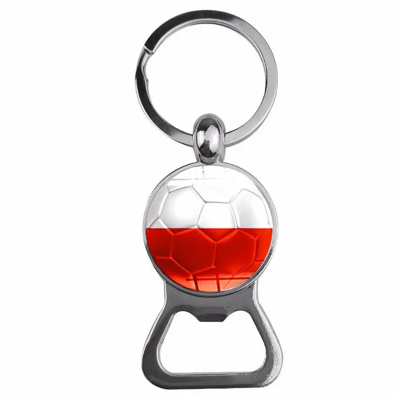Football National Flag Key Chain for Fans Russia 2018 Spain Poland France German Portugal Serbia Customized Jewelry | Украшения и