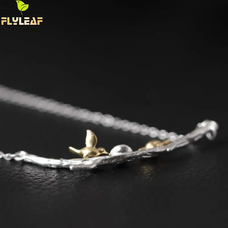 Женское винтажное ожерелье из серебра 925 пробы с птичьими птицами|pendants for women|necklaces