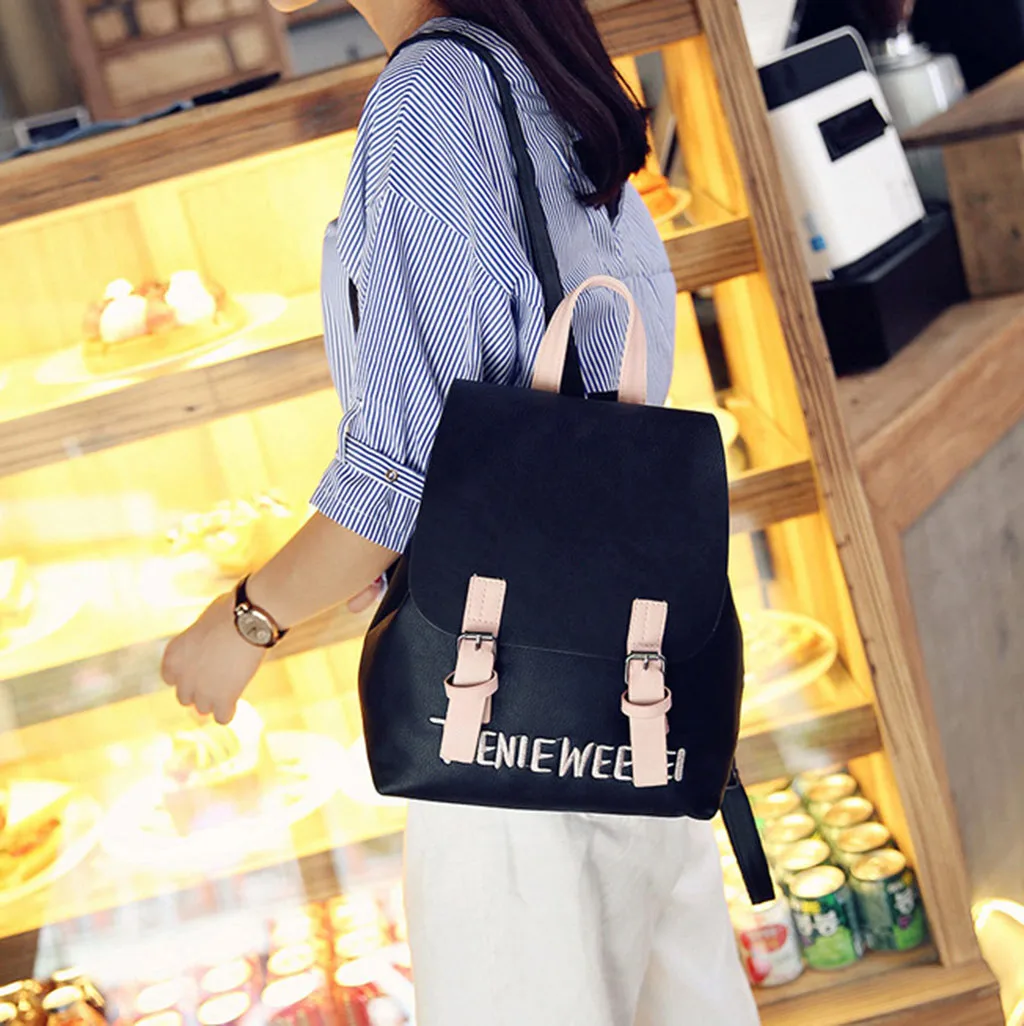 Новые модные рюкзаки женская модная дикая сумка студенческий Повседневный