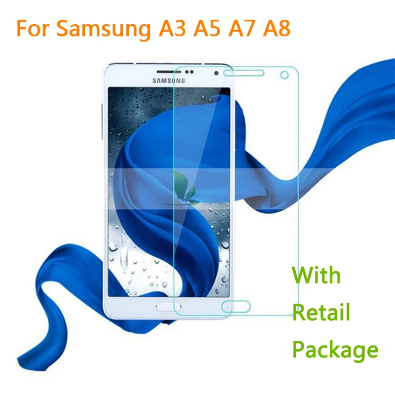 Закаленное стекло для Samsung Galaxy A3 A5 A7 A8 Защитная пленка экрана A3000 A5000 A7000 A8000