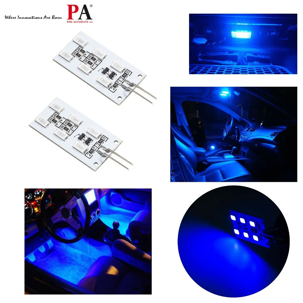 PA светодиодный 2 шт. x светильник для интерьера синий цвет PCB Модуль Audi 5630 6SMD