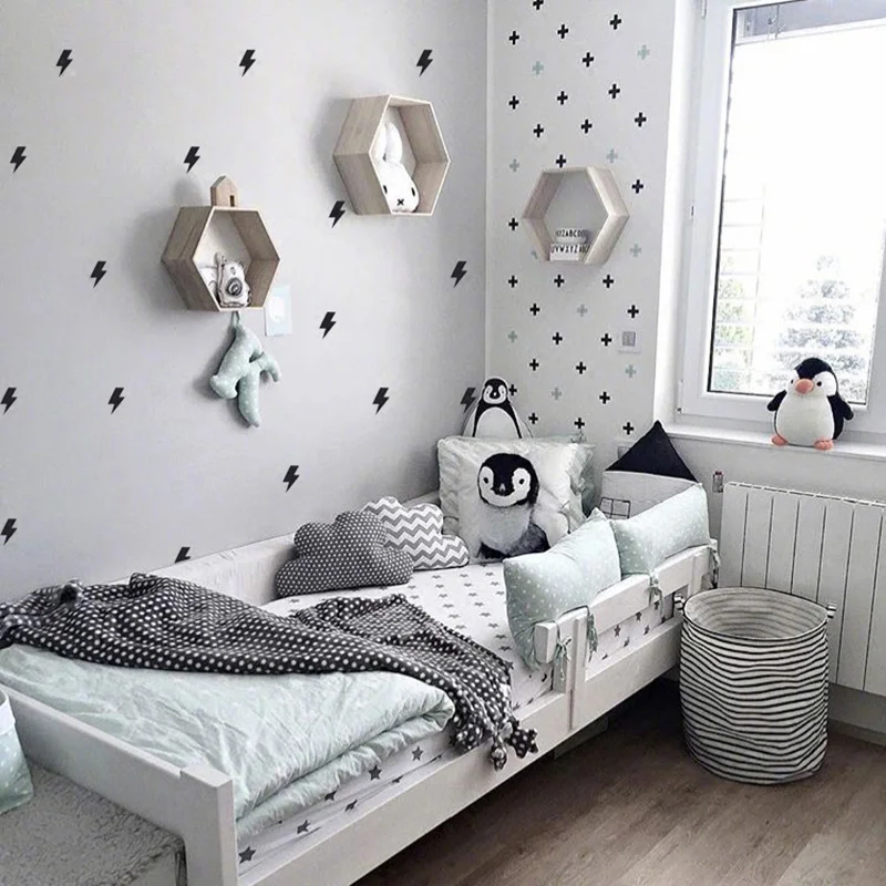 Super Lightning Decorative Stickers Wall Sticker For Kids Room Baby Boy Decal Nursery Bedroom Home Decor | Дом и сад