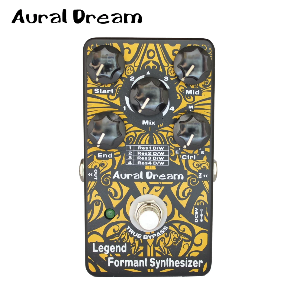 Aural Dream Legend Formant Synthesizer Guitar Effects Pedal with 3 Vowel(Front/central /Back ) and 4 Modes Dry / Wet Control | Спорт и