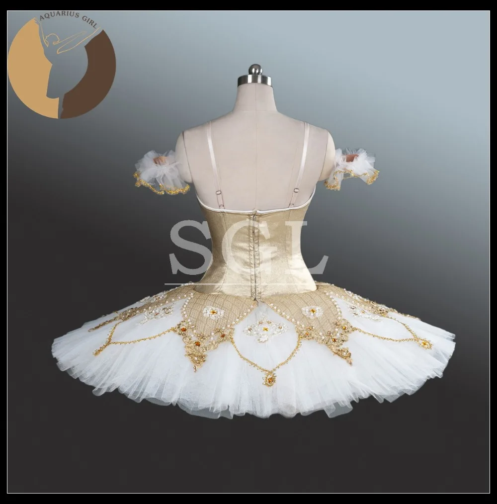 Новинка 2017 года балетные пачки золотистого цвета для взрослых шоу детские