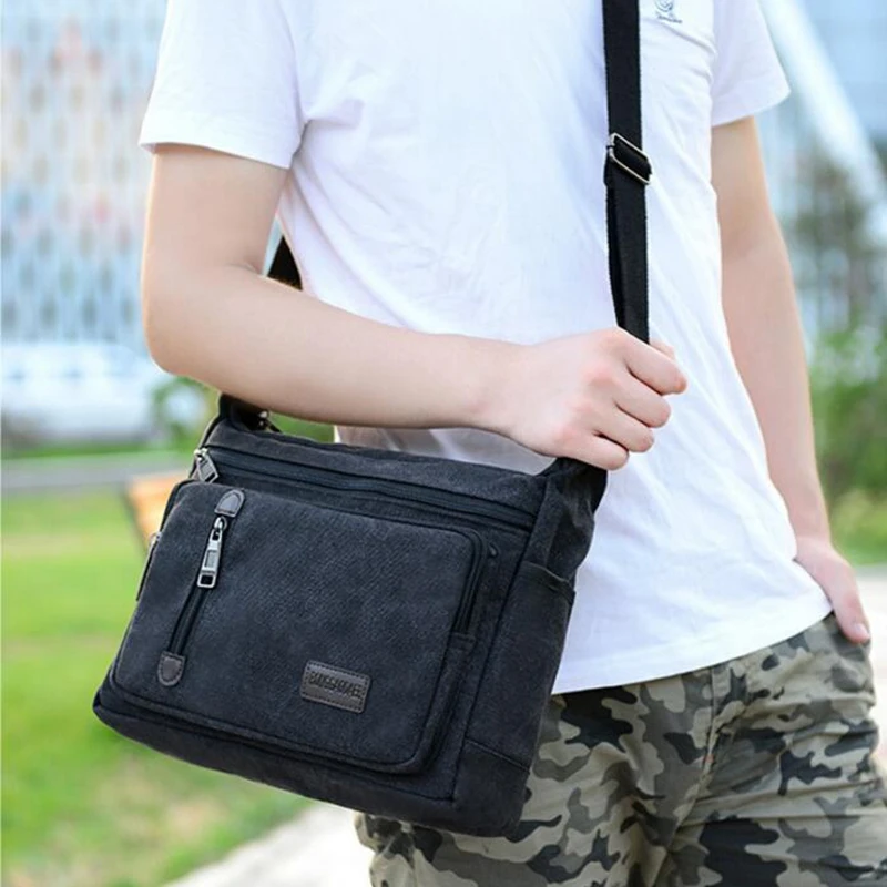2019 мужские сумки винтажные холщовые сумки-мессенджеры дизайнерские Брендовые