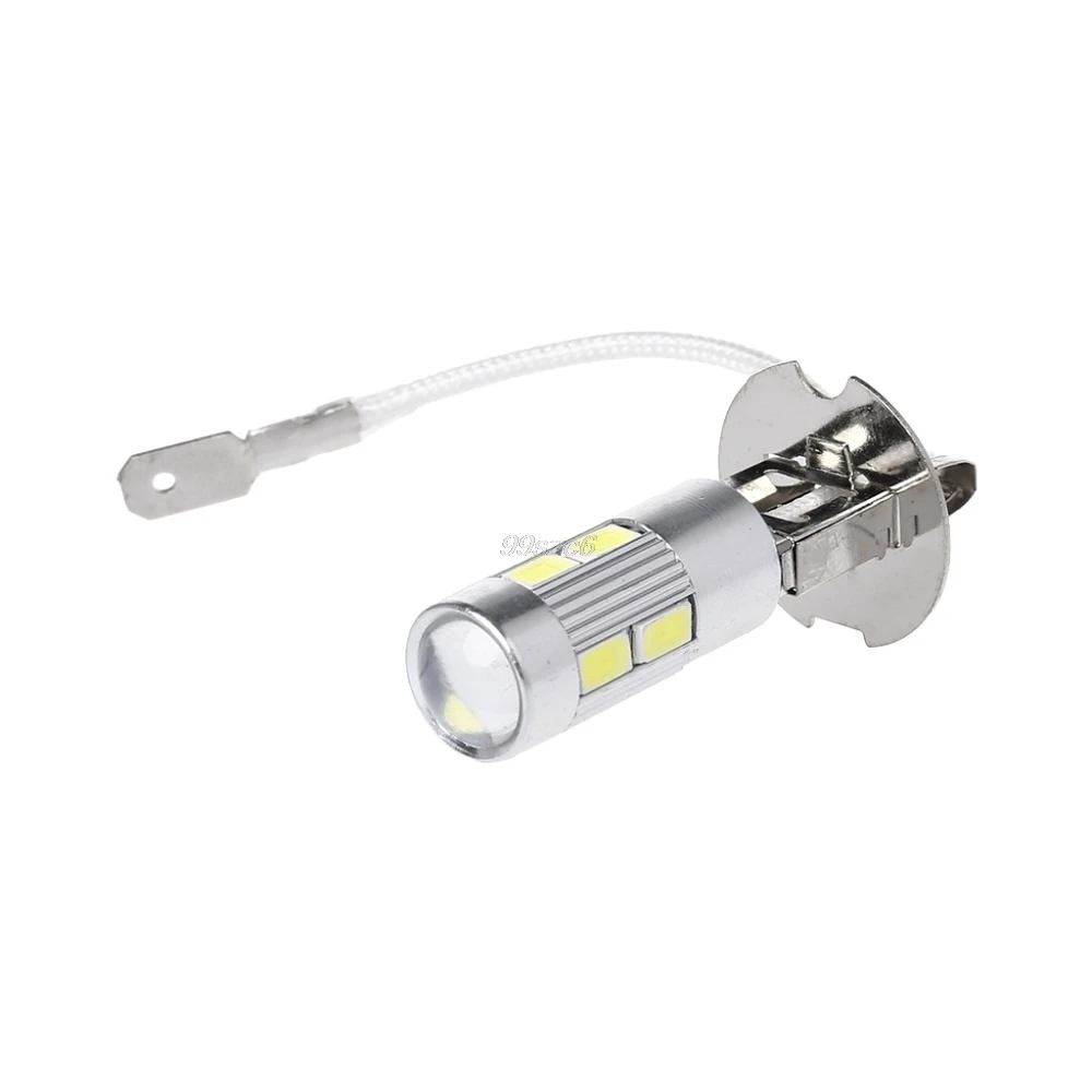 1 шт. высококачественный алюминиевый H3 белый 10 светодиодный 5630 SMD противотуманный