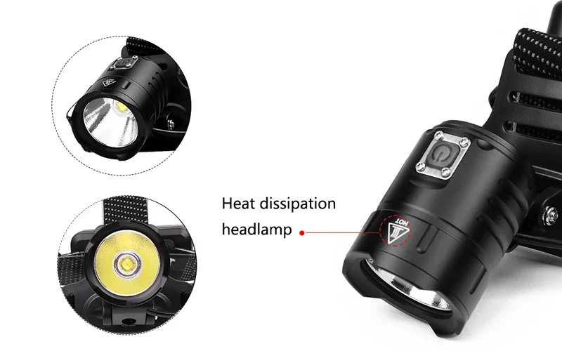 Super bright Head lamp 7000lm XHP70.2 LED Headlamp XHP70 Camping ZOOM headlamp Flashlight Outdoor V6 Torch led USB 18650Battery