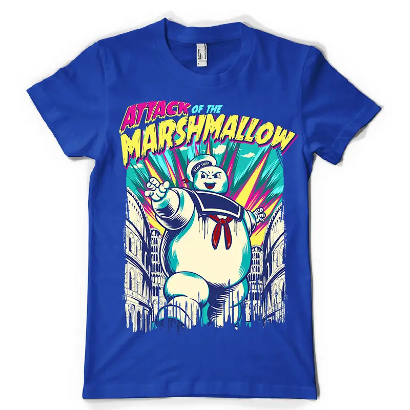 ATTACK OF THE MARSHMALLOW stay tuff puft movie parody/детская футболка с рисунком Новая модная мужская