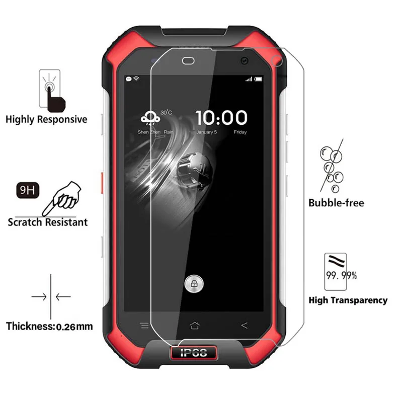 9H 2.5D 0 26 мм Закаленное стекло протектор для Blackview BV6000 LED экран закаленное защитное