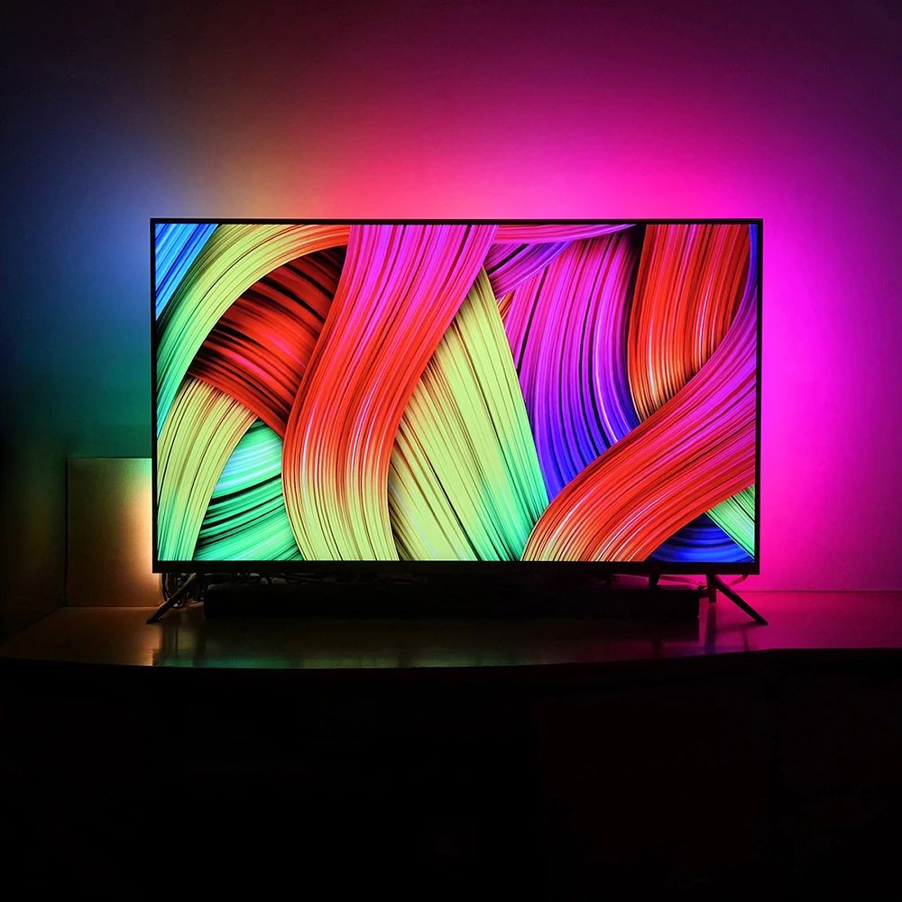 5050 RGB Светодиодная лента светильник HD ТВ монитор Настольный ПК экран тыловая подсветка Ambi светильник 1 м~ 5 м