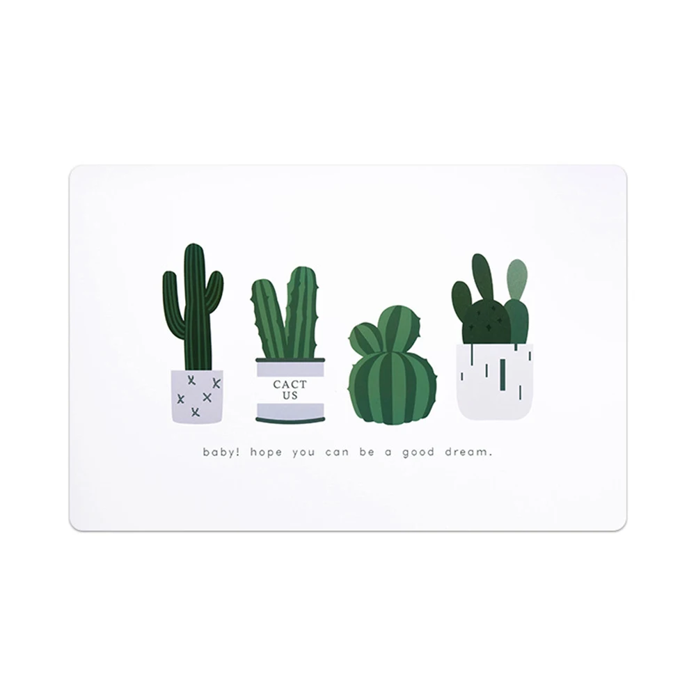 cactus 1 шт. 10,5*6 см Прямоугольный стол колодки водонепроницаемые настольные изоляционные подставки мраморная полоса теплозащитная Накладка для кухонных аксессуаров - Цвет: cactus