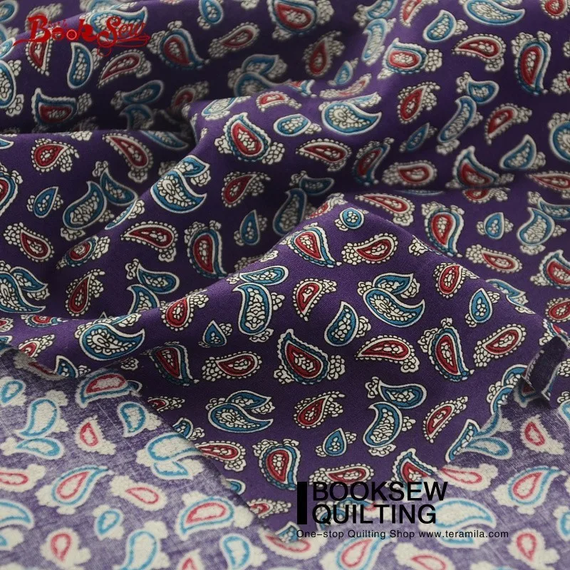 Booksew хлопок поплин Ткань Новинка Постельные принадлежности Шет фиолетовое