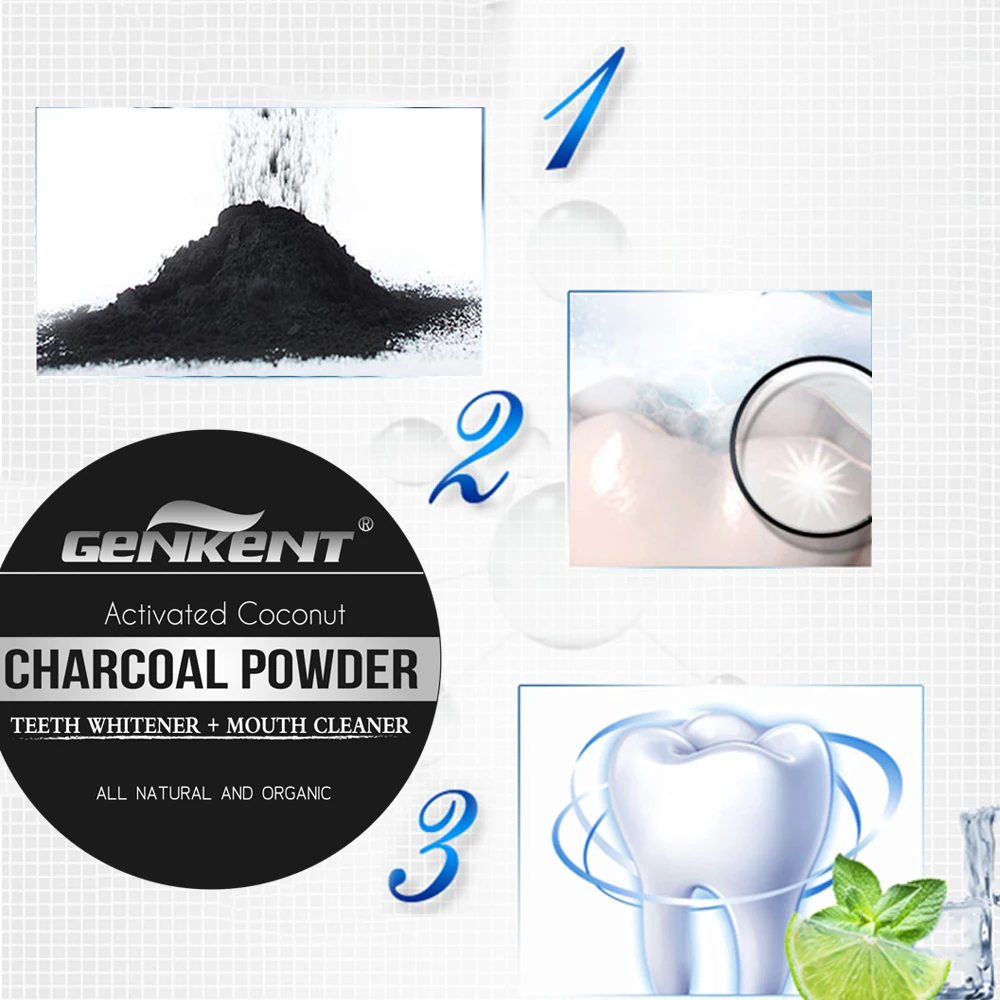 Порошок для отбеливания зубов GENKENT отбеливающий порошок очищающая упаковка