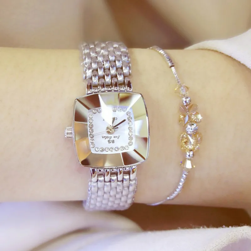 Часы-браслет для женщин модные кварцевые часы с хронографом зеркальная резка