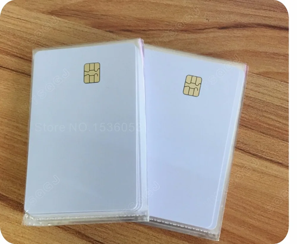 10 шт. пустые белые смарт карты с чипом SLE 4442|smart ic card|ic cardchip card |