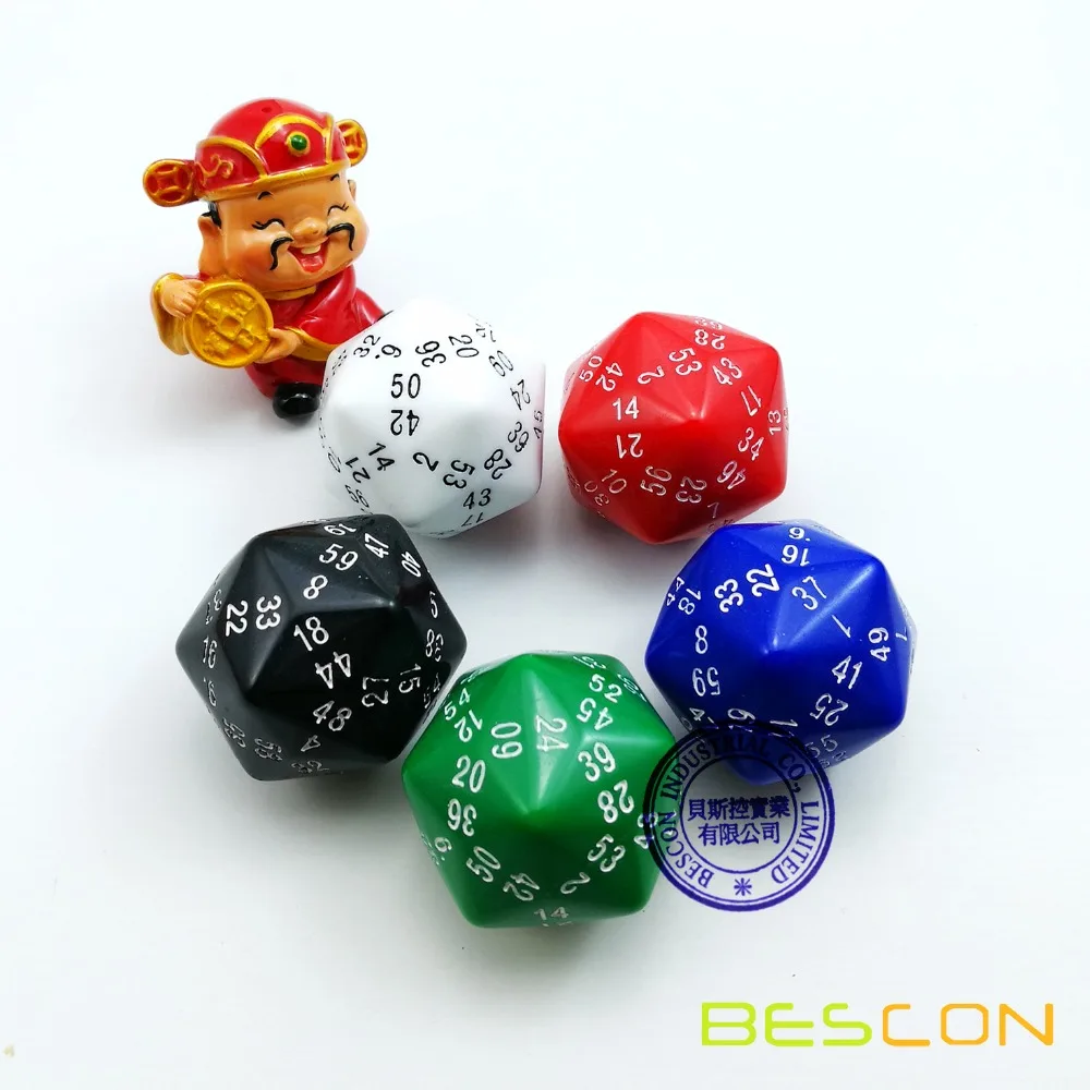 Набор многогранных кубиков D3 D4 D6 D8 D10 D % D12 D20 D24 D30 D50 D60 D3-D60, 12 шт., 60 сторон, черный цвет (art.: 7a2c90f6d) - 7a2c90f6d