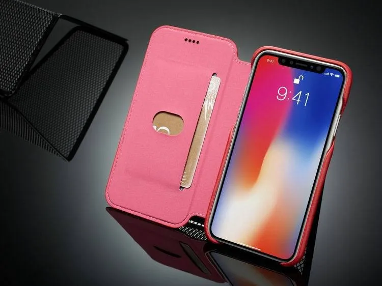 Fundas чехол для iphone 7 XR X XSMAX XS, роскошный флип-чехол для телефона, кожаная сумка для iphone 6, 6 S, 8 plus, чехол-книжка с подставкой для карт, задняя крышка