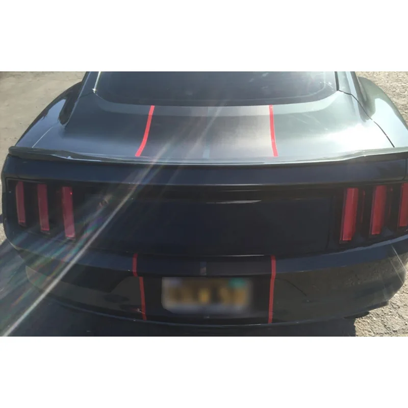 

2015-2018 Car Wrap Stickers for Ford Mustang 2 color 10" Twin Rally stripes Stripe Graphic Decals Fashion Hood Racing Vinyl Wrap