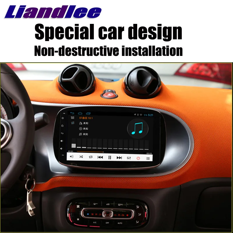 Автомобильный мультимедийный плеер NAVI+ CarPlay для Mercedes Benz для Smart Fortwo W453~ Радио Стерео gps навигация