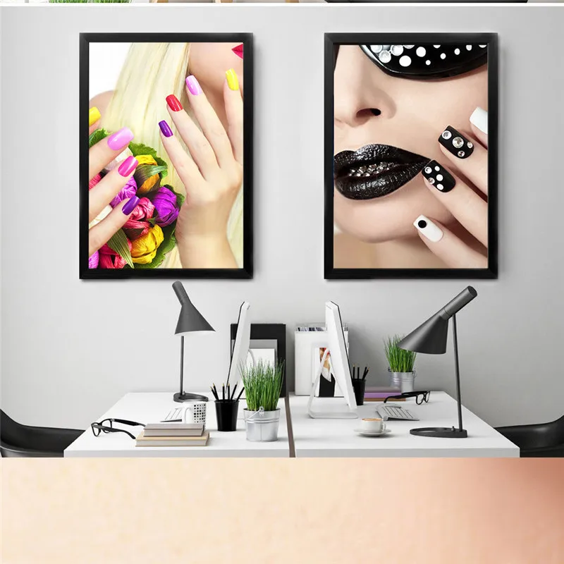 Скандинавская Картина на холсте для ногтей красочная картина современный