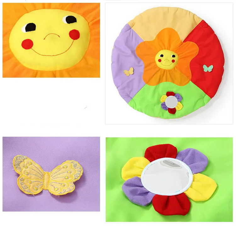 Мягкий детский игровой коврик 90 см с мультяшными животными для младенцев Детский