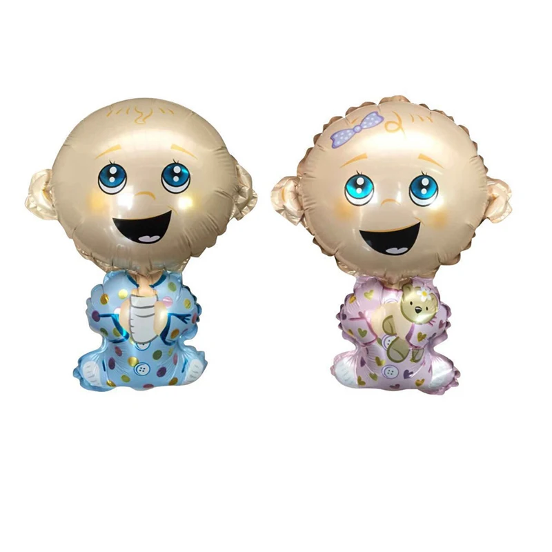 

50pcs Hot mini Angel Baby modeling foil balloons Girl and Boy balloon full moon Hundred Days birthday party supplies wholesale