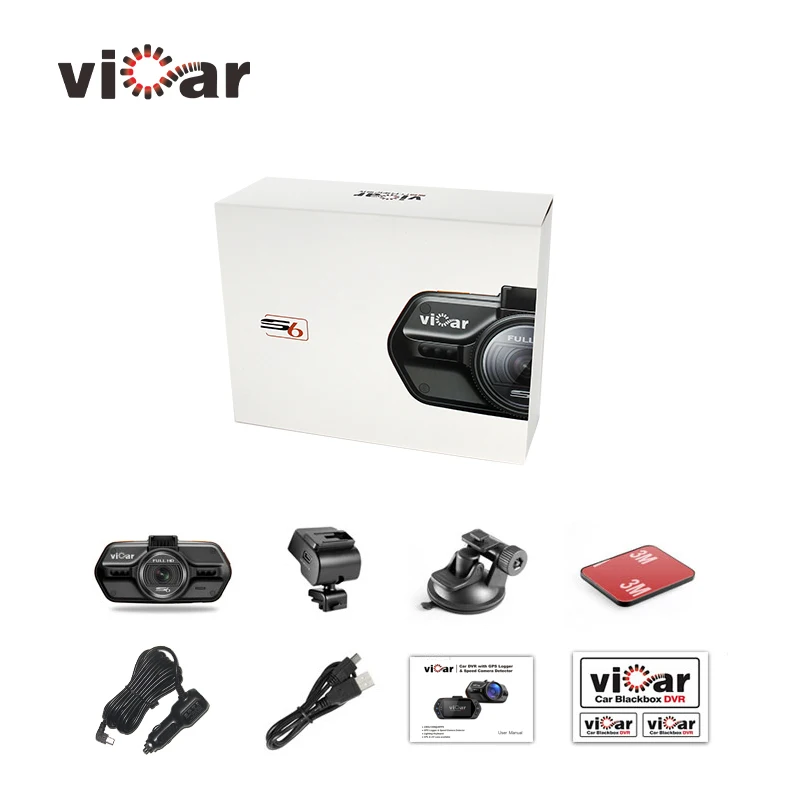 Оригинальный викарий S6 Видеорегистраторы для автомобилей Full HD Ambarella A7 1296 P GPS