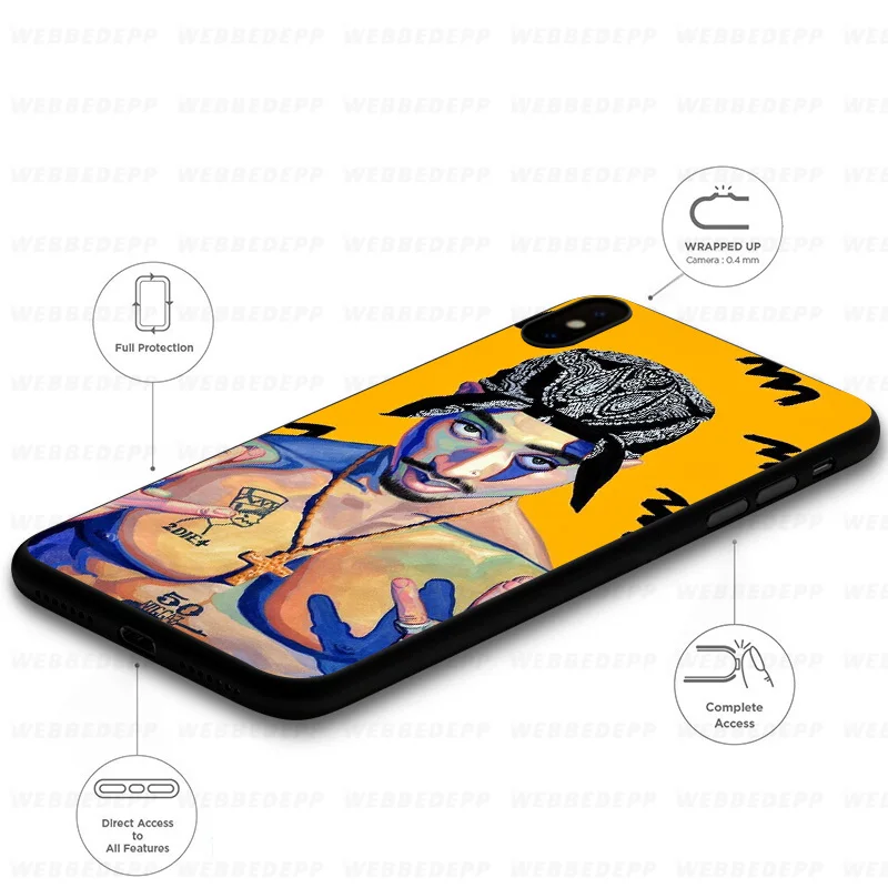 WEBBEDEPP 2pac Tupac Soft Case for Huawei Mate Honor 20 6A 7A 7C 7X 8 9 9X 10 View Lite Pro 30 |