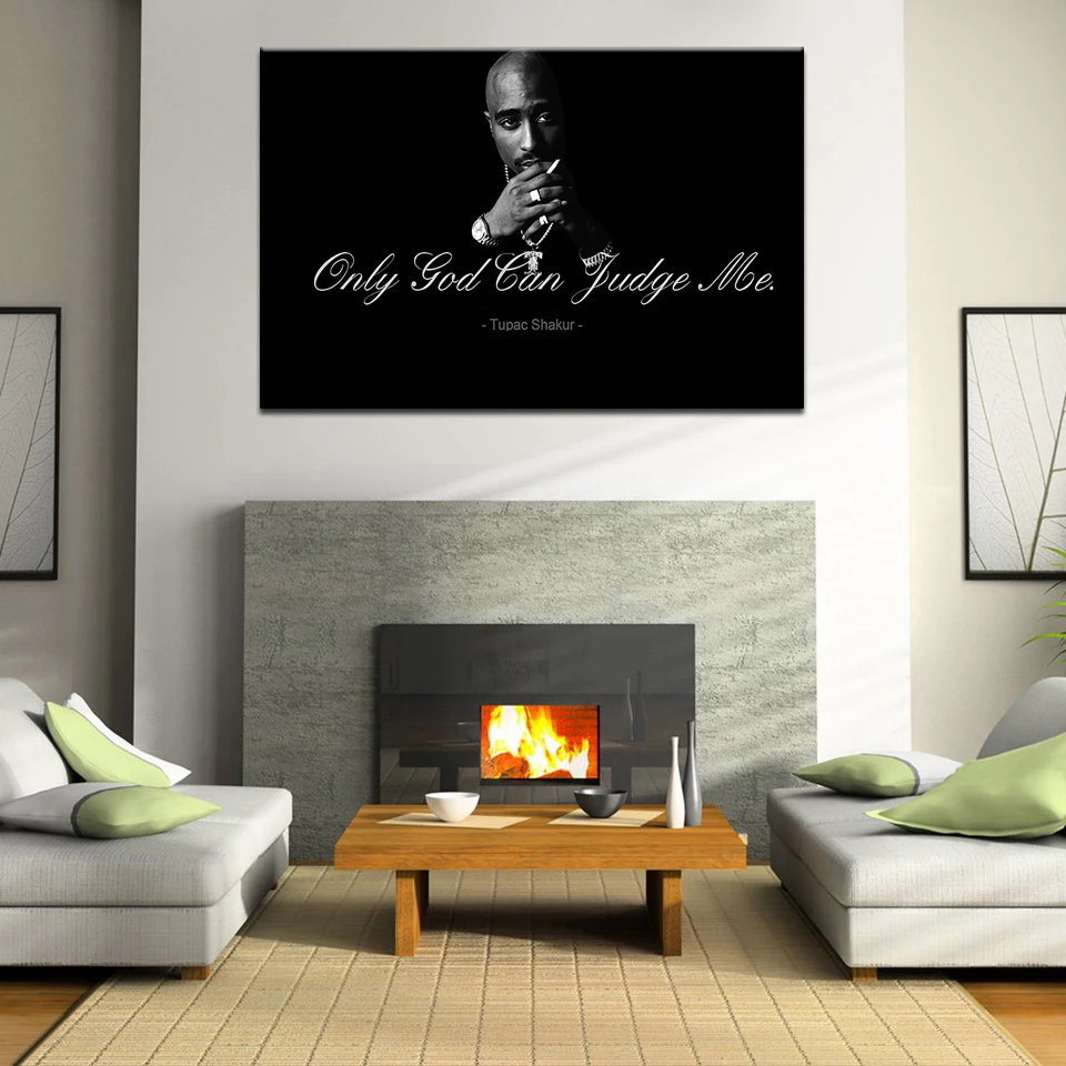 Знаменитостей 2Pac Makaveli Tupac Amaru Shakur Современный домашний декор плакат картина