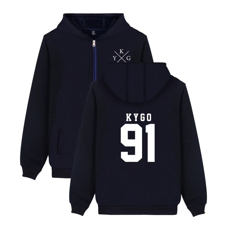 Толстовки DJ Kygo с логотипом на заказ в стиле хип хоп осенние толстовки молнии