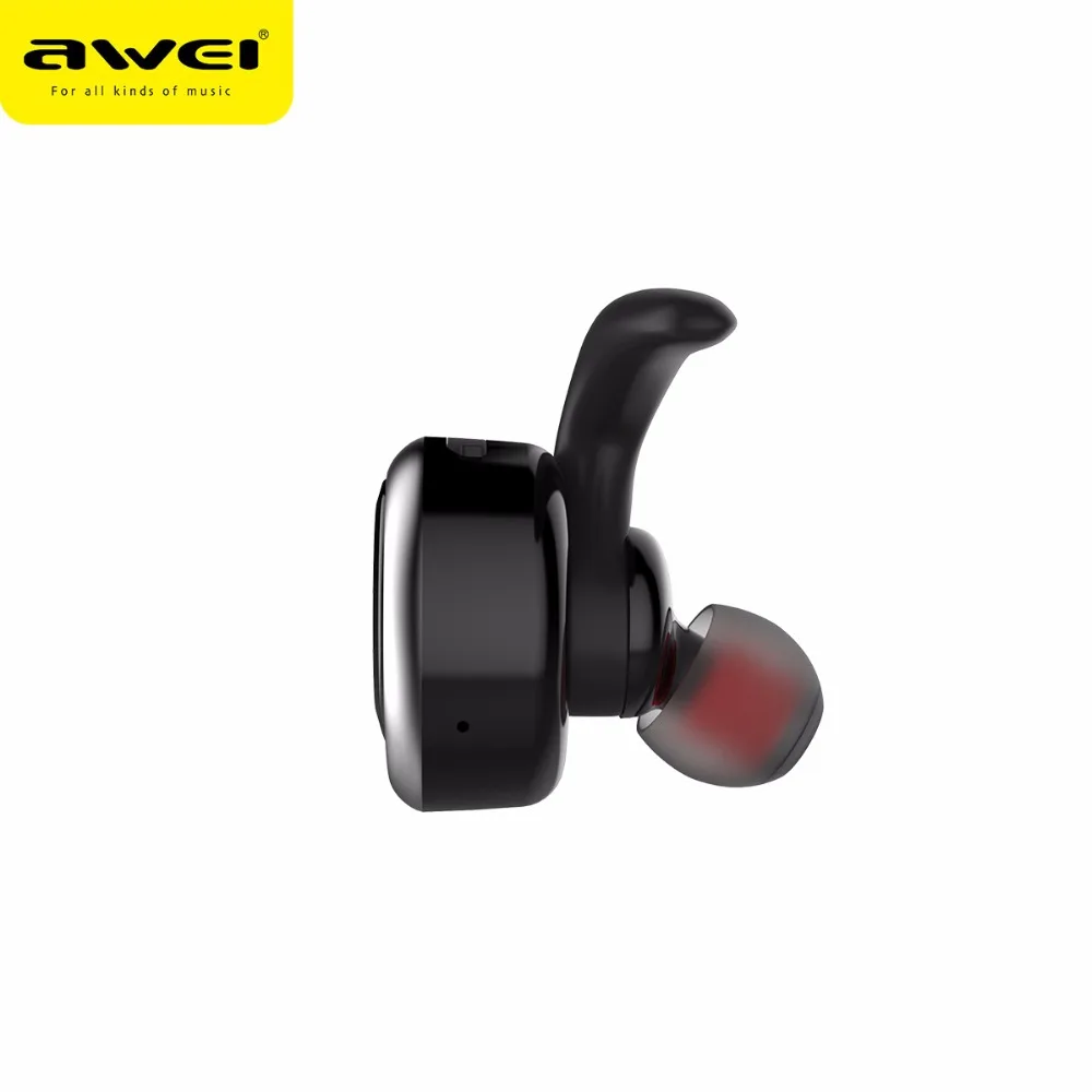 Оригинальные беспроводные Bluetooth-наушники AWEI T1 V4.2 TWS наушники с шумоподавлением