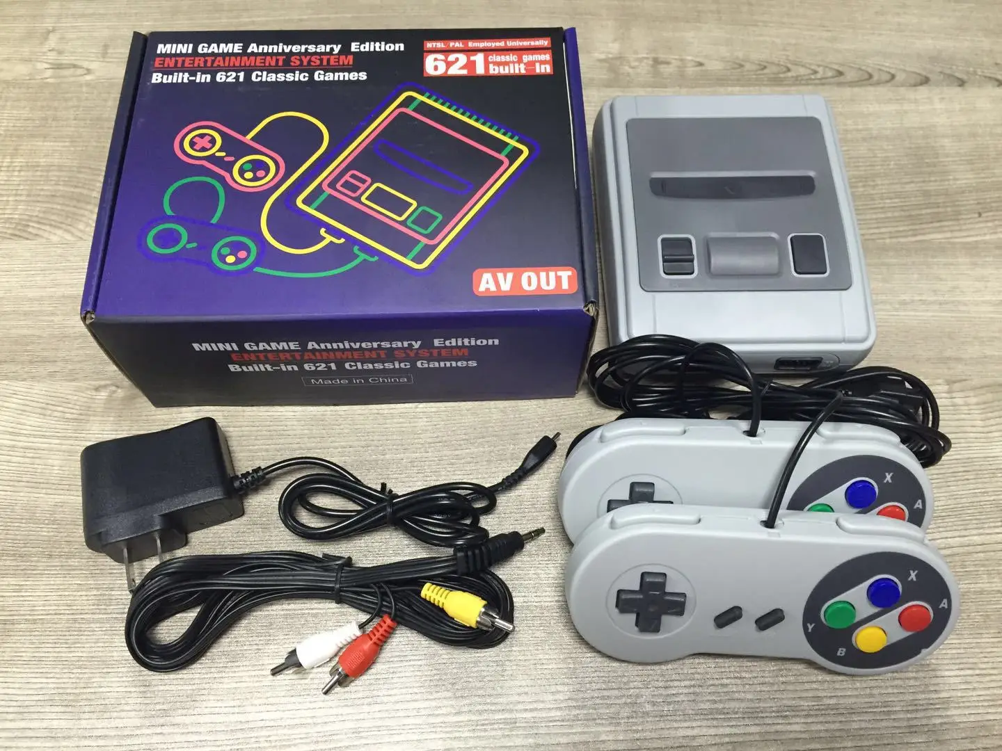 AV Ретро ТВ игровая консоль портативный игровой плеер встроенный 621 для NES