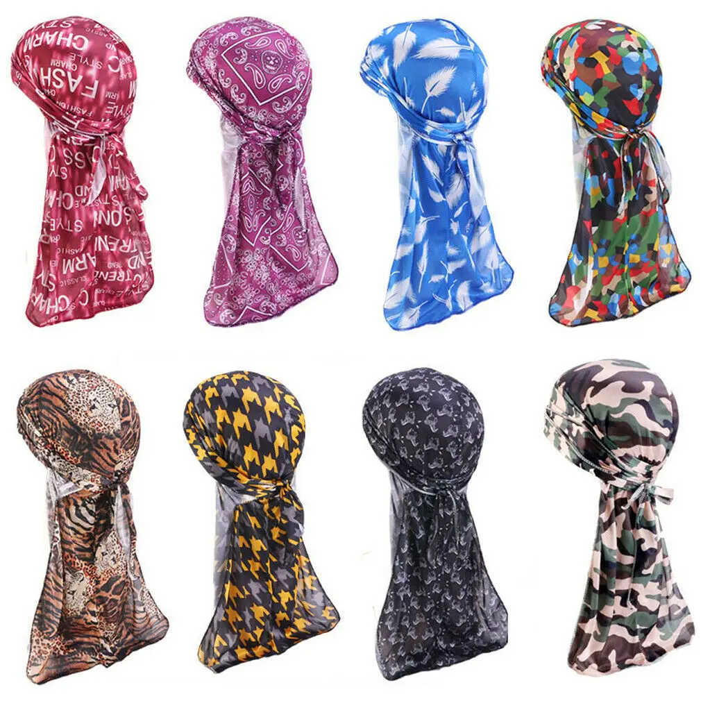 Новинка 2019 модная мужская и женская повседневная Кепка тюрбан с принтом головной