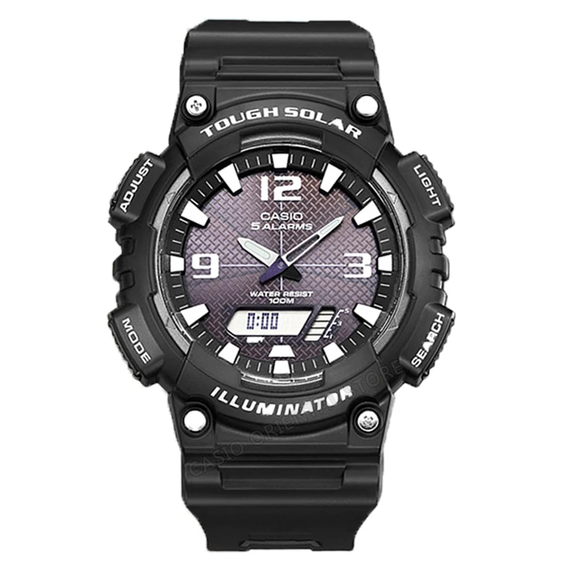 

Casio Watch Army Relogios 2017 Free shipping Men Quartz Wrist Watch AQ-S810W-1A sports Swim Back Light Solar Power rubber band