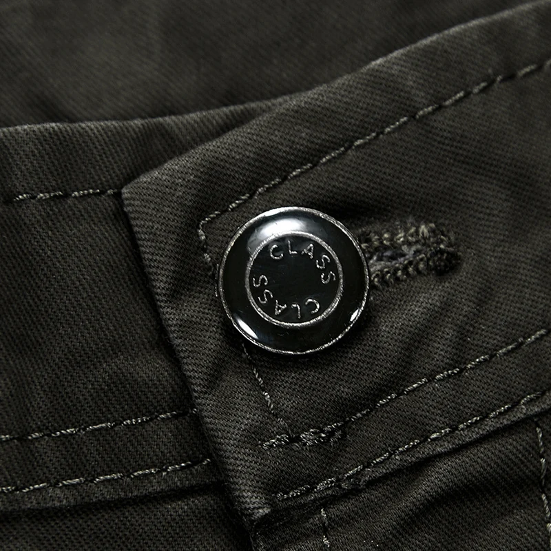 Новинка 2017 года Для мужчин Брюки карго Army Green серый черный цвет большие карманы