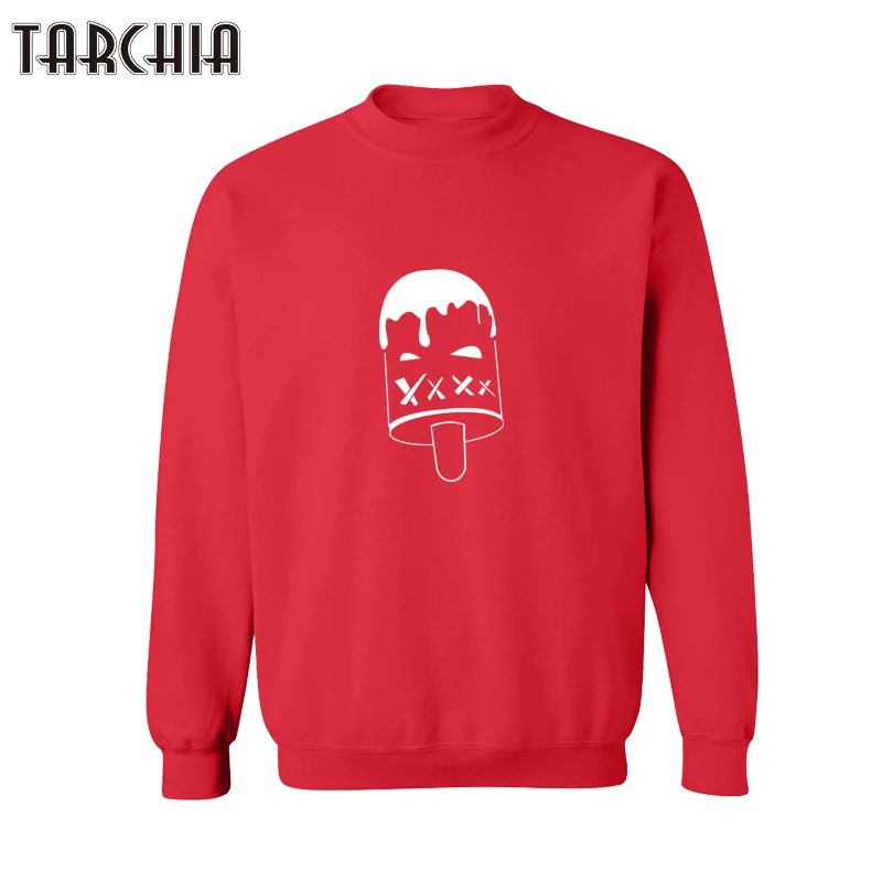 TARCHIA Новинка 2018 модные мужские толстовки в стиле Харадзюку с принтом мороженого