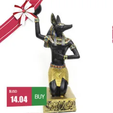 Египетские подсвечники фигурки из смолы Anubis Sphinx декоративный подсвечник для дома