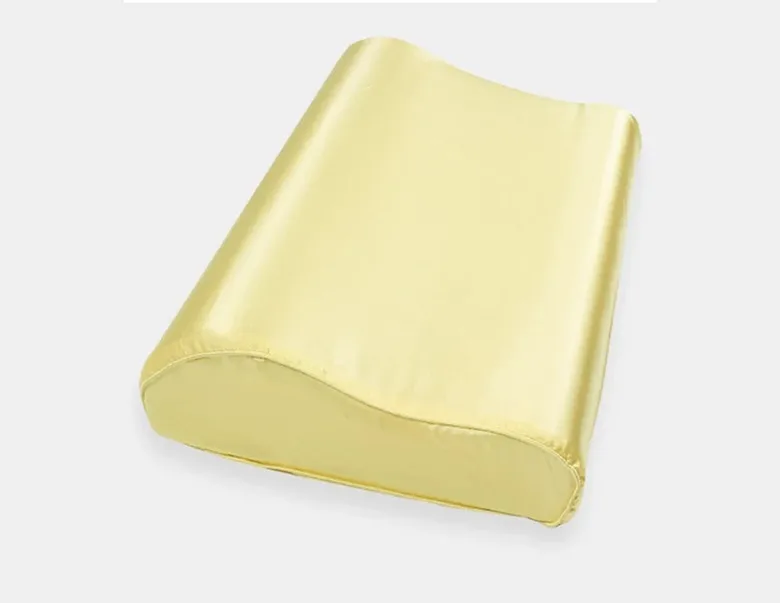 Gold color Mulberry Silk 25 mm Ivory Champagne Pink Purple Colors Double Silk Latex pillow cases 30x50 cm or 40x60 cm 2 PCs On Sale - Цвет: Gold color