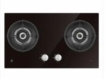 Интеллектуальное Сенсорное закаленное стекло Встроенная газовая варочная панель Встроенная двойная плита независимое обновление 4,5 кВт большой диапазон огневой мощи - Цвет: BBG02 liquefied gas