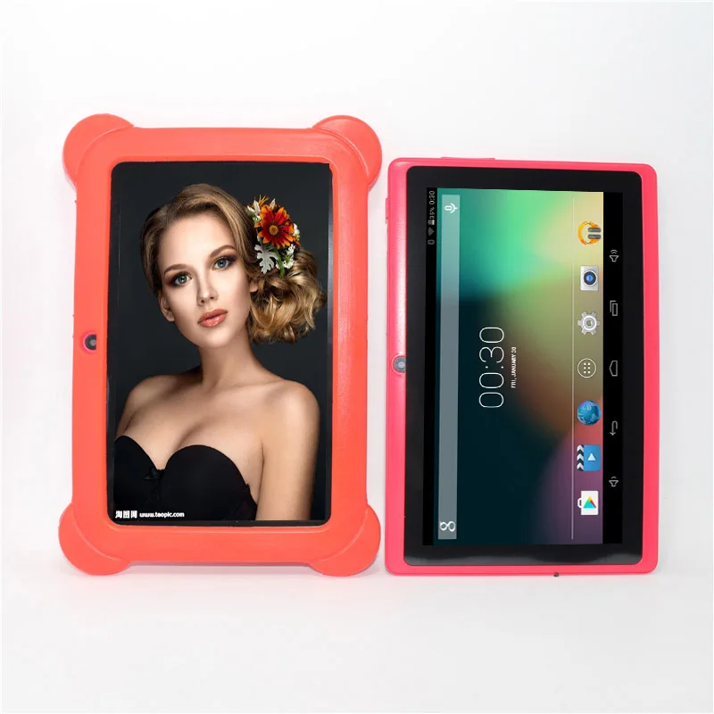 A33 4G 7 дюймов 512 МБ/4 ГБ Дети планшетный ПК Q88pro Android 4.4.2 четырехъядерный процессор