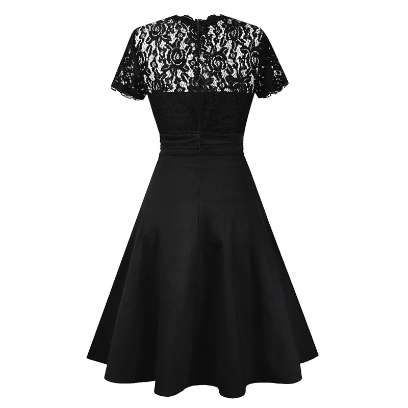 Лето для женщин острый глубокий v-образный вырез Высокая талия белый кружевной