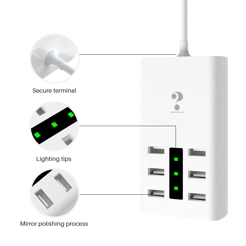 Smart USB зарядное устройство концентратор универсальный мульти порт путешествия