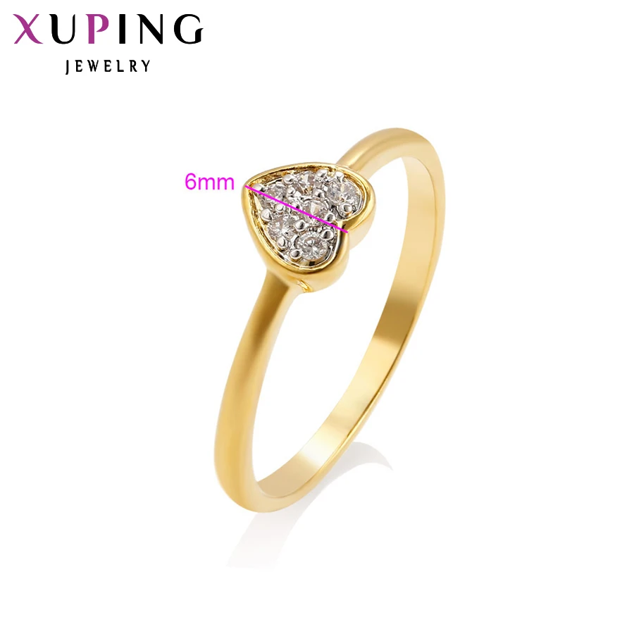Xuping, новинка, высокое качество, сердце, стиль, подарочное кольцо,, очаровательные кольца для девушек, женщин, имитация ювелирных изделий, 13313